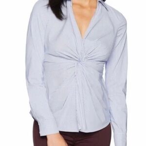 Bailey/44 Tallula Front Twist Striped Shirt